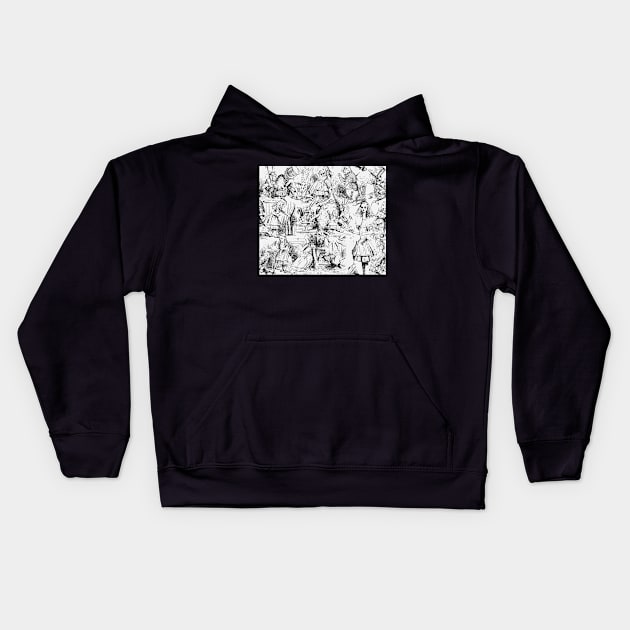 Wonderfully Adventurous Alice Kids Hoodie by implexity